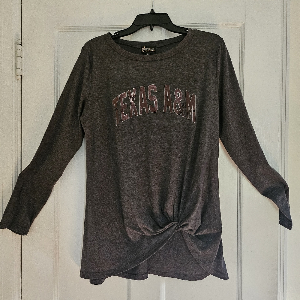 Champion Dark Gray Texas A&M Long Sleeve Shirt